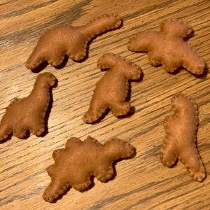 Felt Dino-nuggets for pretend play